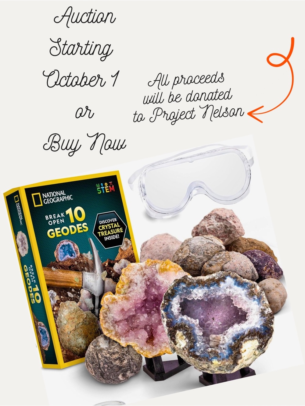 ⚕️ Nat Geo 10 Break Open Geodes